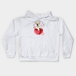 Valentine Puppy Kids Hoodie